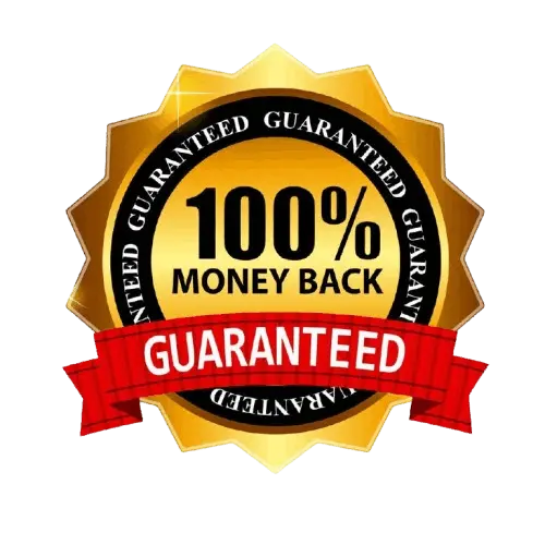 100% money back guarantee